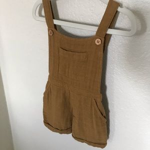 Jamie Kay muslin overalls size 1y gold